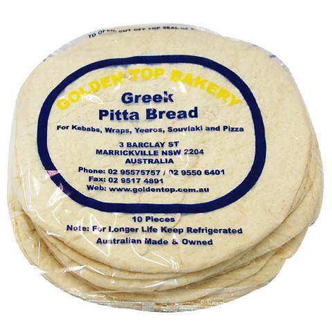 PITTA BREAD - GREEK (10pc pack)