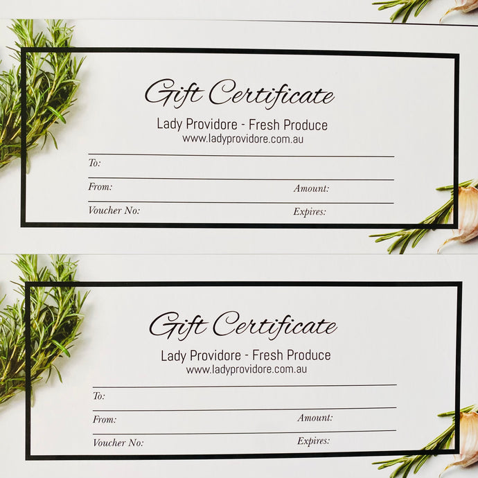 GIFT CERTIFICATE